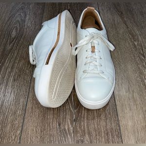 Clarks white sneakers